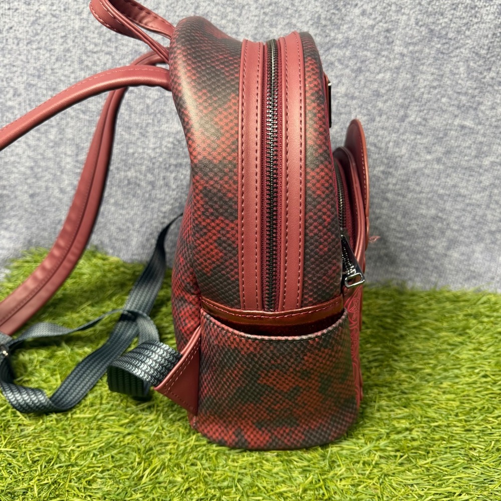 Loungefly Marvel Scarlet Witch Mini Backpack Burgundy Black Wanda Maximoff Bag - Picture 4 of 8